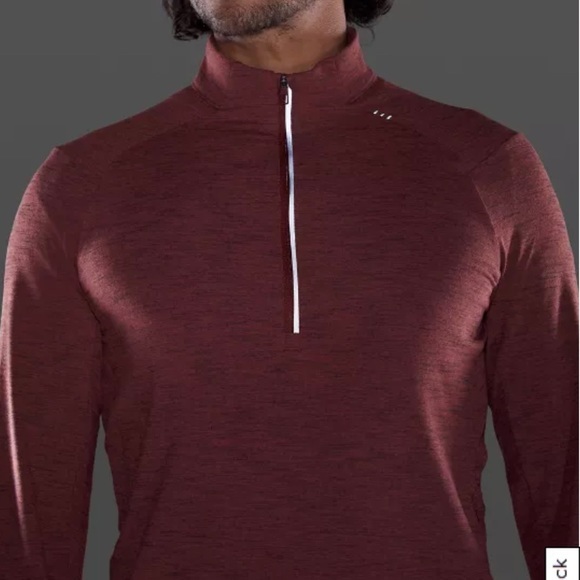 lululemon athletica Other - Lululemon Surge Warm Half Zip Pullover savannah red and black SZ XL